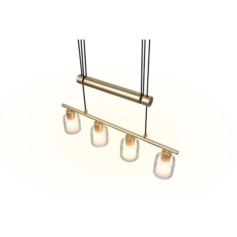 Hanglamp Neralo 4-lichts goud Trio 4017807702934