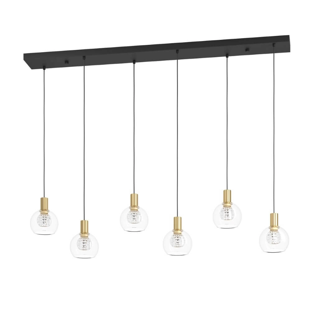 Zwarte hanglamp Terque met goud Stars of Light 9008606274093