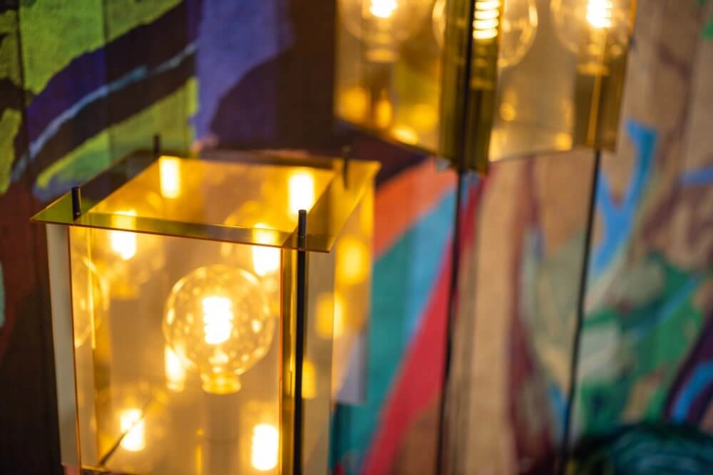 Vierkante vloerlamp Cube 130cm ETH 8720195304876