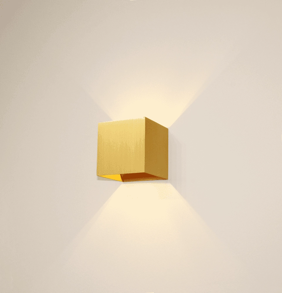 Gouden wandspot Gymm