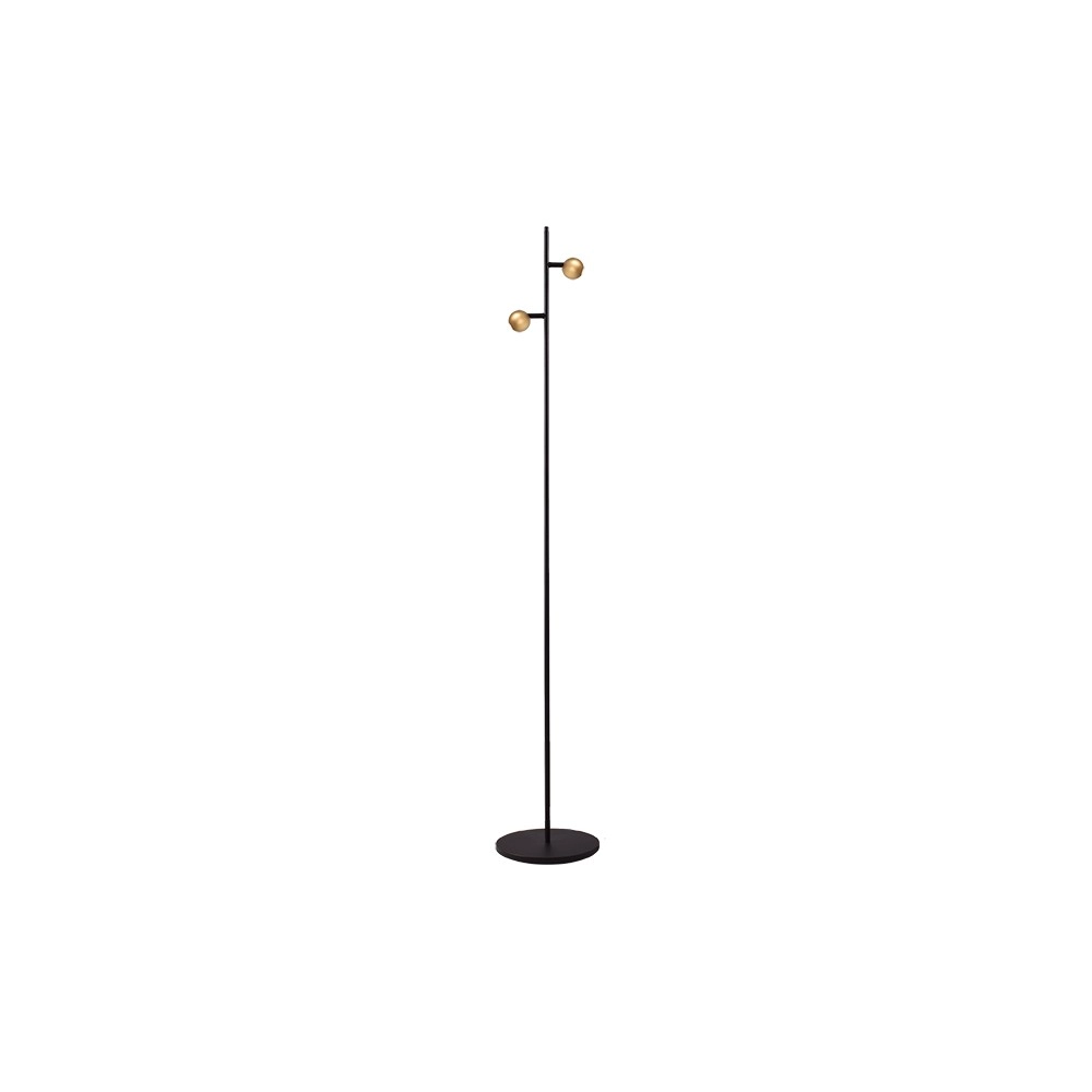2-lichts vloerlamp Talana zwart met goud Masterlight 8718121347172