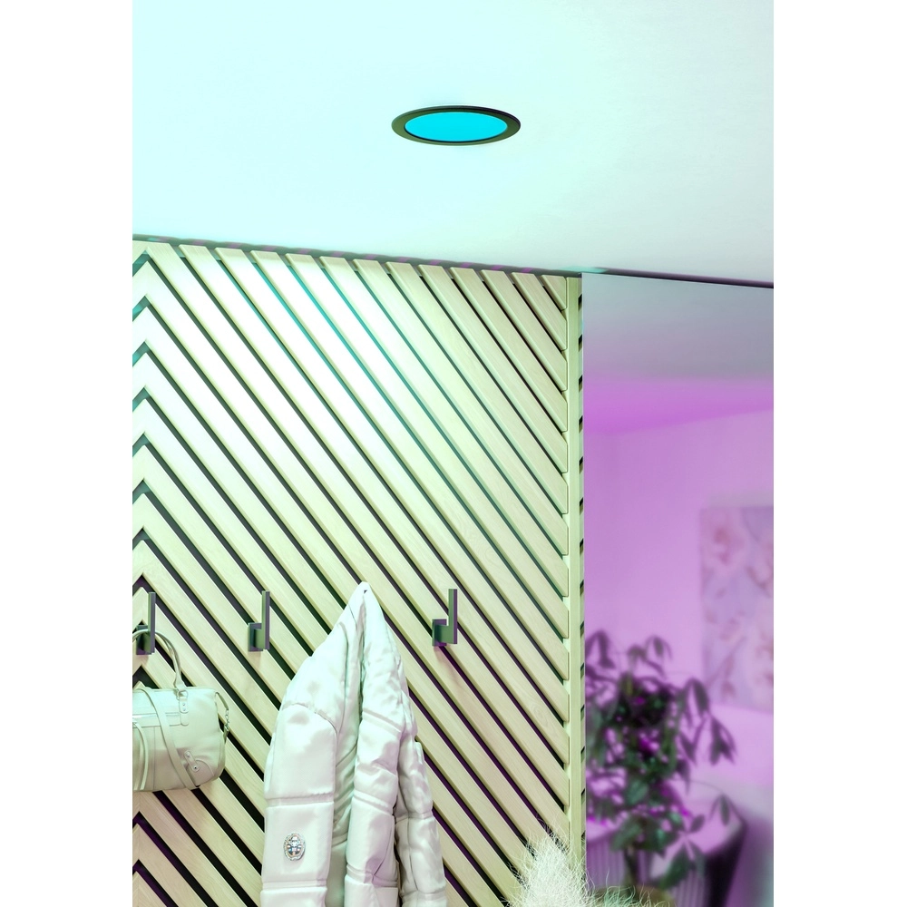 IP44 inbouw lamp Fueva 6-Z Zigbee - zwart - Ø 16,8cm Eglo 9008606330980