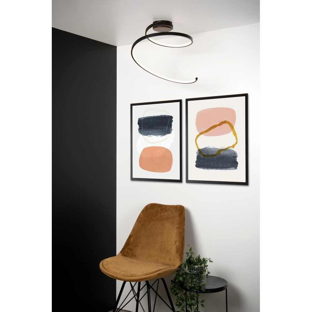 Moderne plafondlamp Maxence zwart Lucide 5411212460745