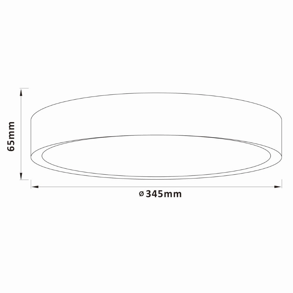 Houten plafondlamp Slimline Ø 34,5cm Brilliant 4004353426575