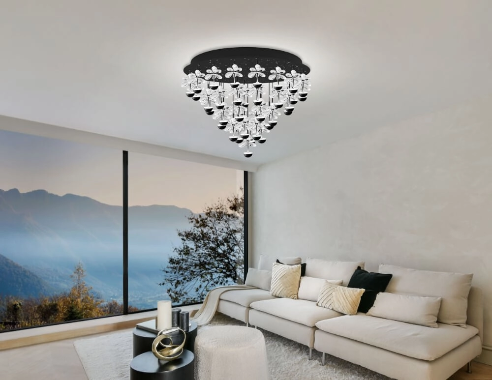 Zwarte plafondlamp Pianopoli 2 Ø 78cm Stars of Light 9008606270200