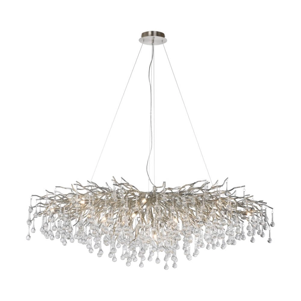 Grote kroonluchter Icicle staal Paul Neuhaus 4012248332924