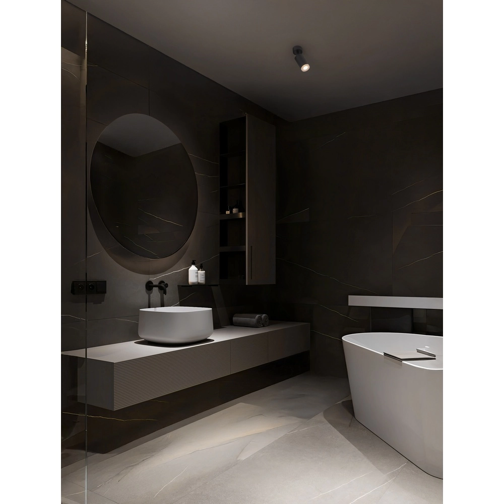 Opbouwspot Mao enkel zwart Lyora 5212017475251