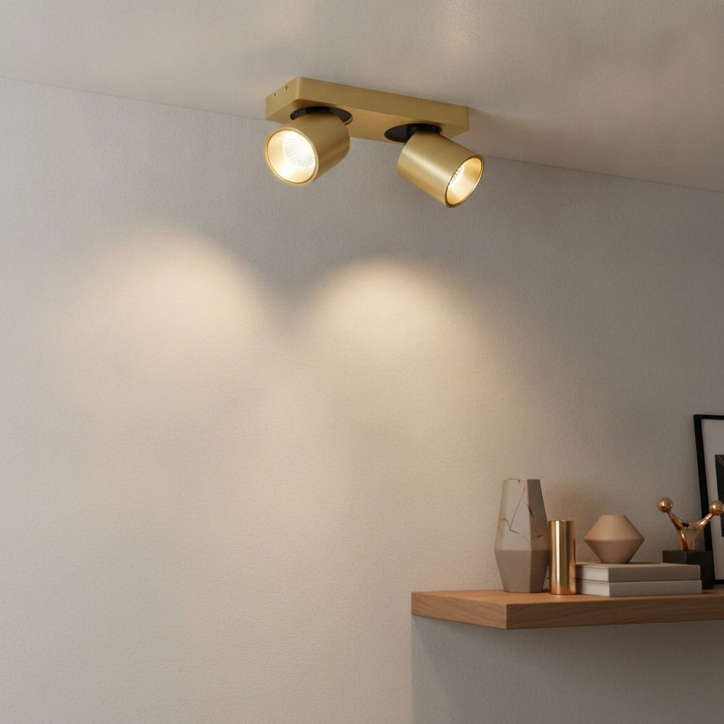 Led plafondspot Laguna 2-lichts goud