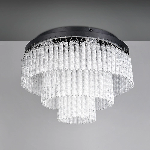 Design plafondlamp Vono zwart Trio 4017807682236