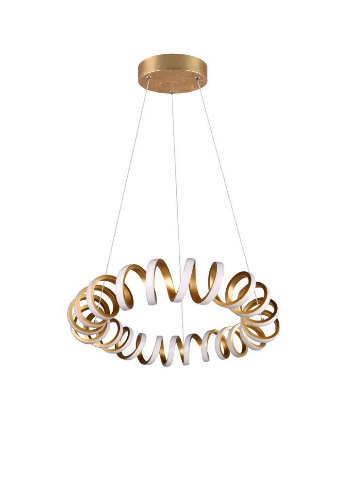 Led hanglamp Curl Ø 55cm goud Trio 4017807467796