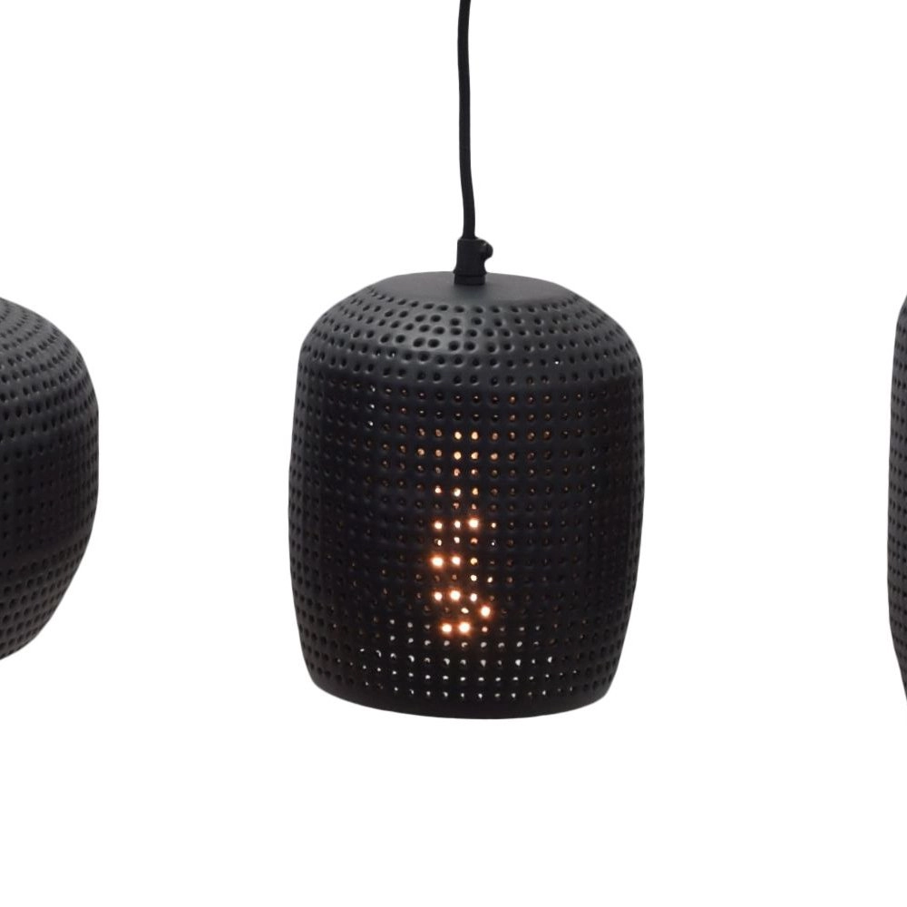 Hanglamp Fez 4-lichts 120 cm Zwart Urban Interiors 8719325467703
