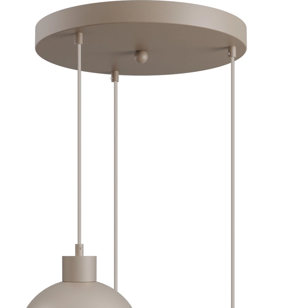 3-lichts hanglamp Opera Ø 35cm beige terra Masterlight 8718121424293