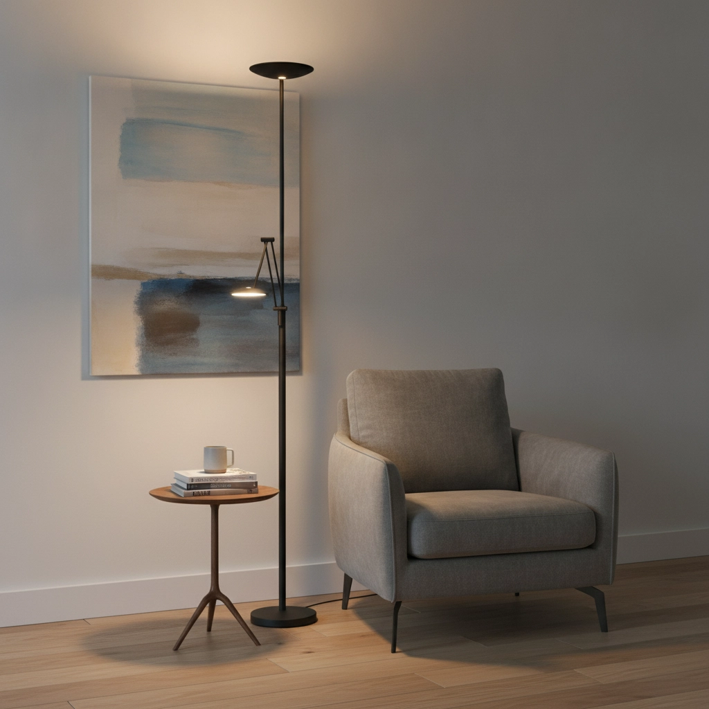 Klassieke leeslamp Roma zwart Ø 23cm