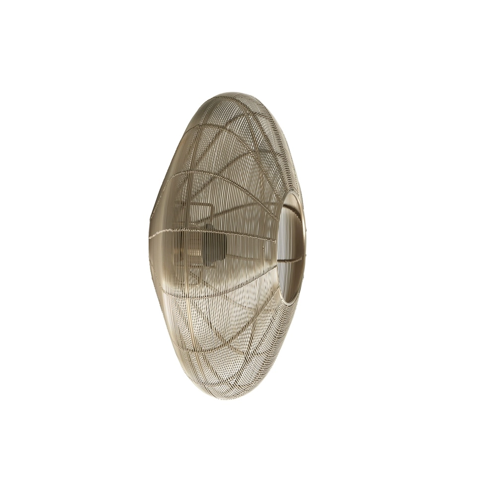 Metalen plafondlamp Bahoto Ø 40cm - licht goud Light & Living 8717807706036