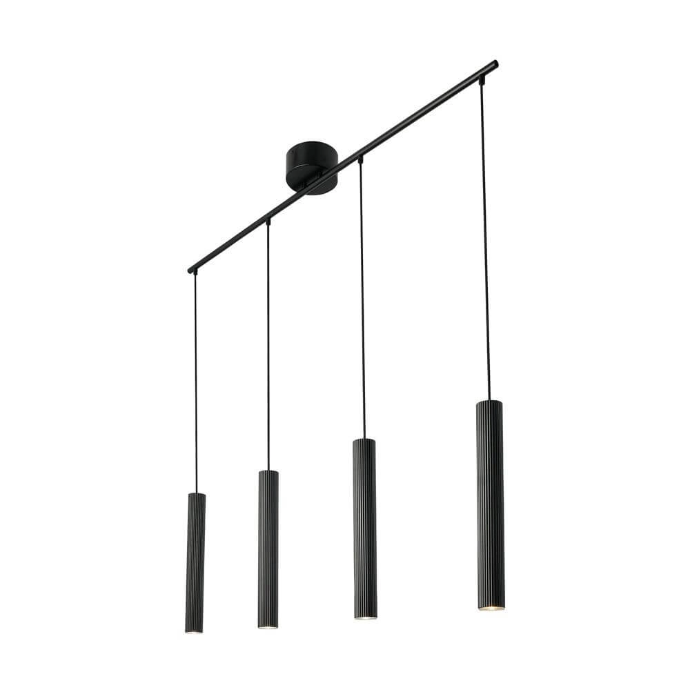 Design hanglamp Vico zwart 4-lichts