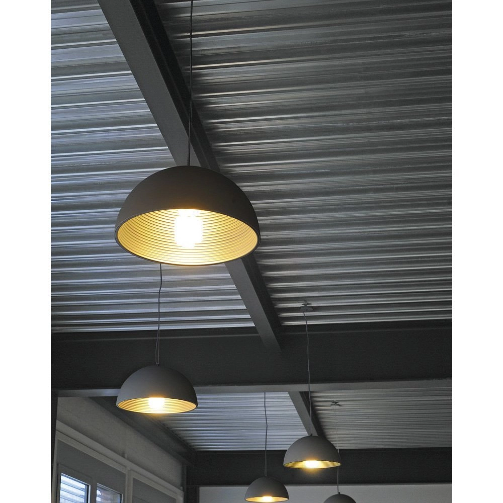 Trendy hanglamp Forchini M PD-1 zwart SLV 4024163136976