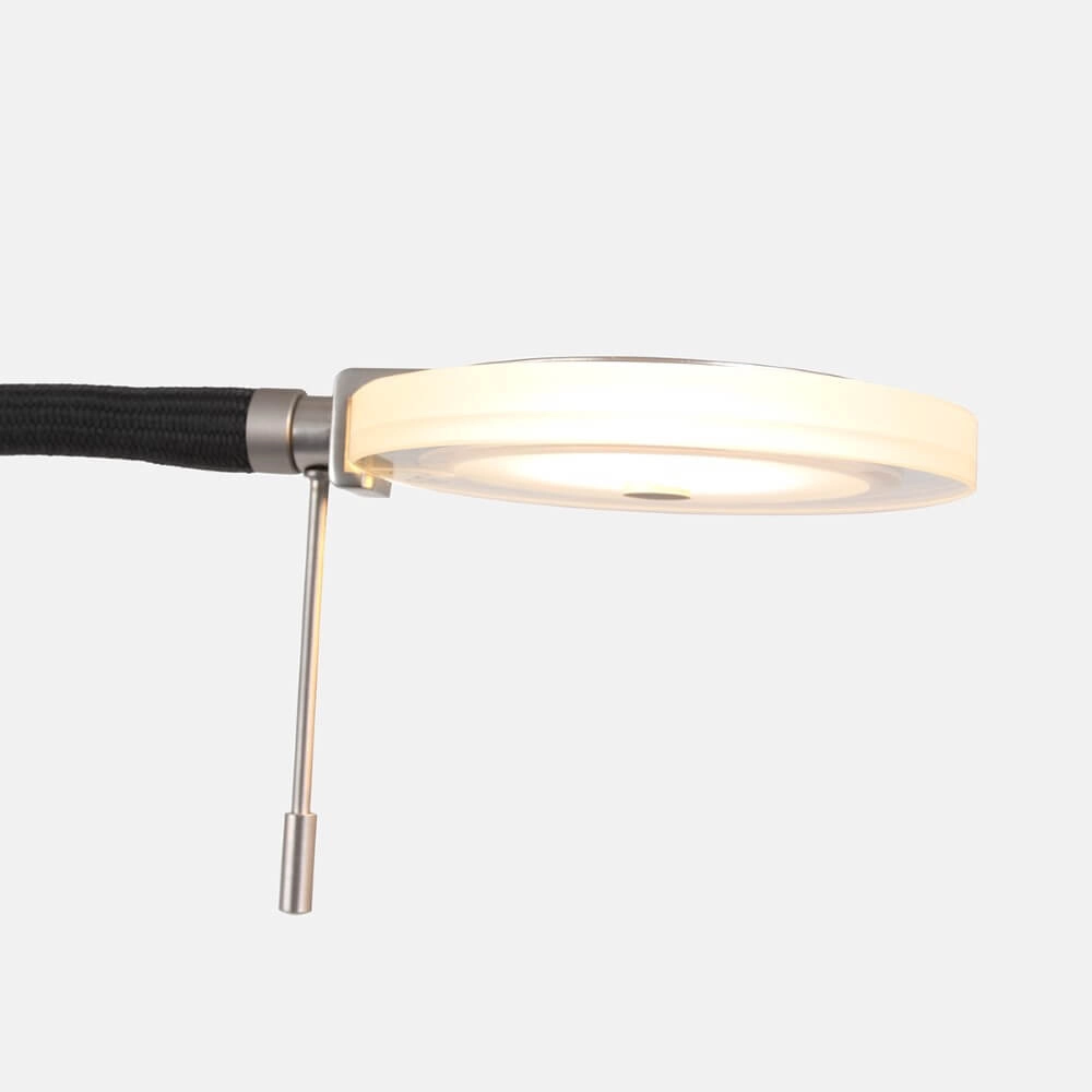 Led leeslamp 2-lichts Turound 40w - 2200-4000K - 187cm RVS helder glas Steinhauer 8712746134797