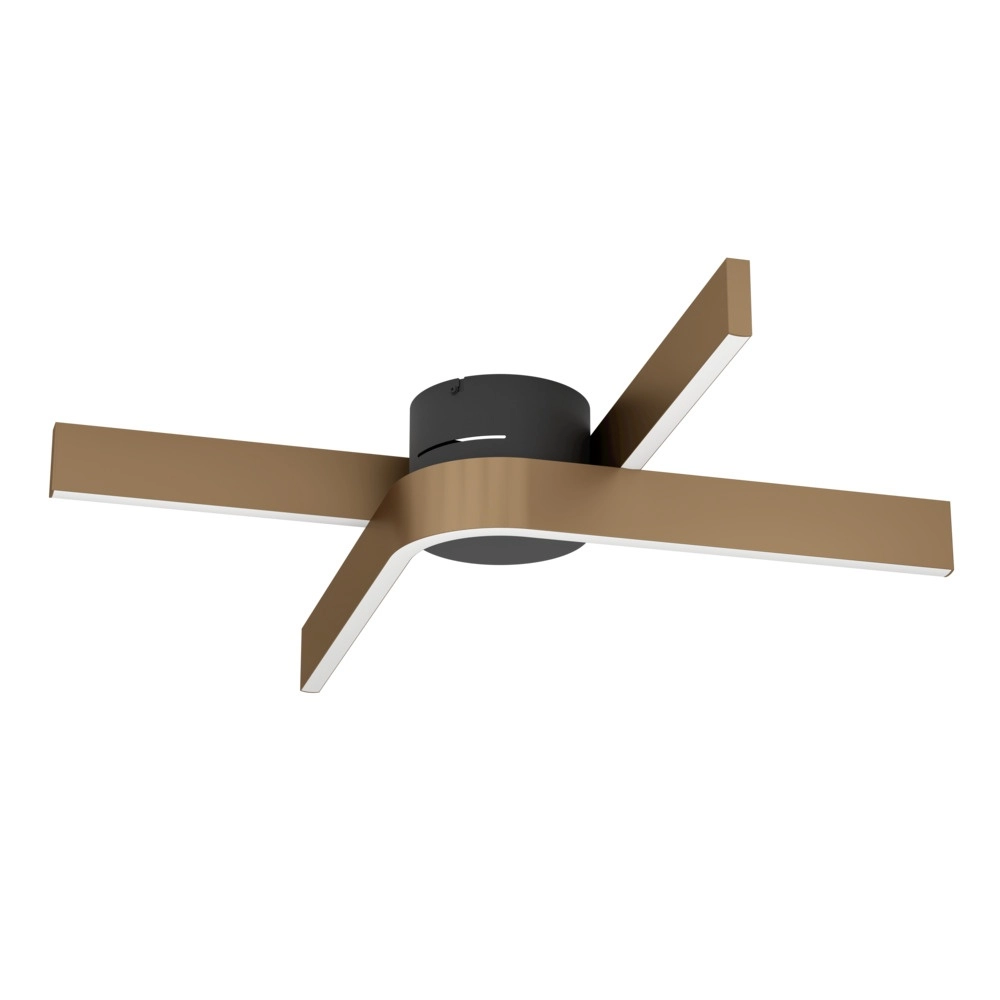 Design plafondlamp Folcino-Z koper brons