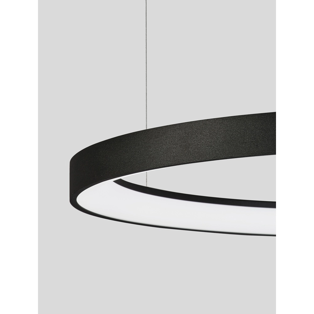 Design hanglamp Pertino zwart Ø 58cm 2700K Lyora 5212017446053