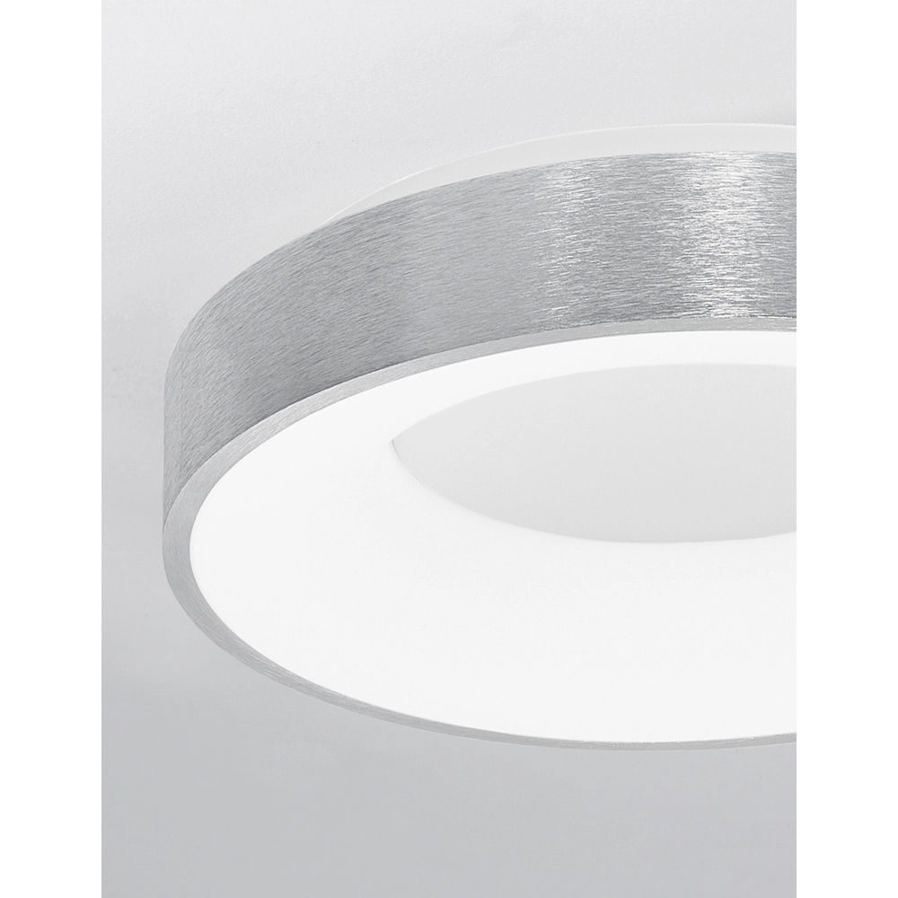 Plafondlamp Rando Thin zilvergrijs Ø 38cm Lyora 5212017420060