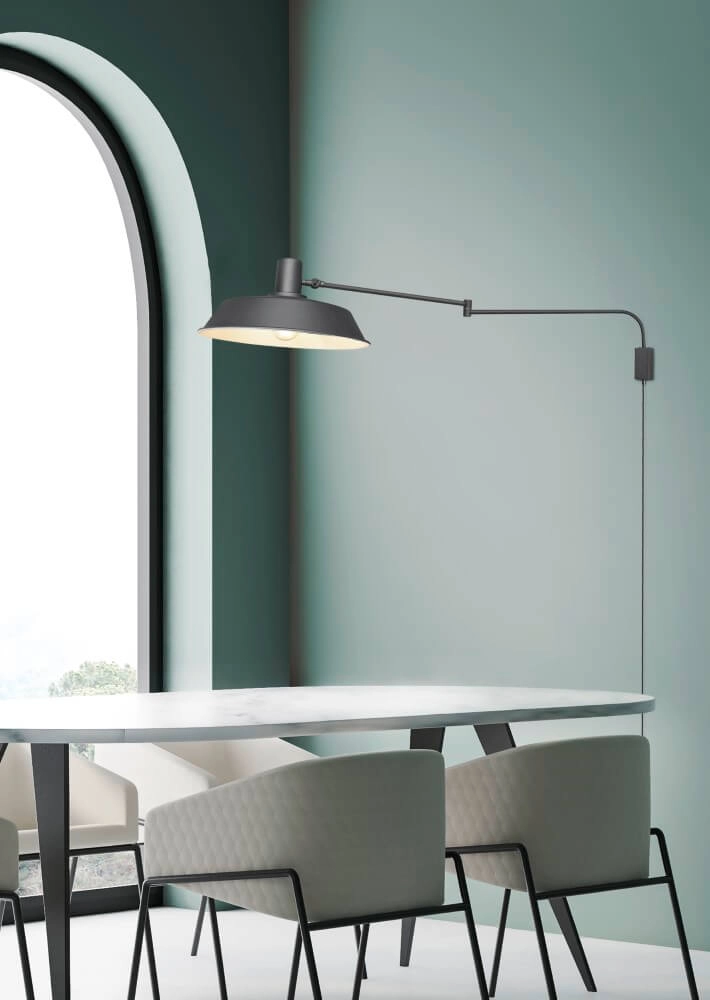 Wand lamp Bolder mat zwart Trio 4017807462982