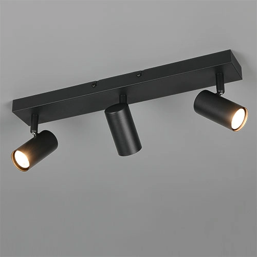 Opbouwspot Taryn 3-lichts zwart
