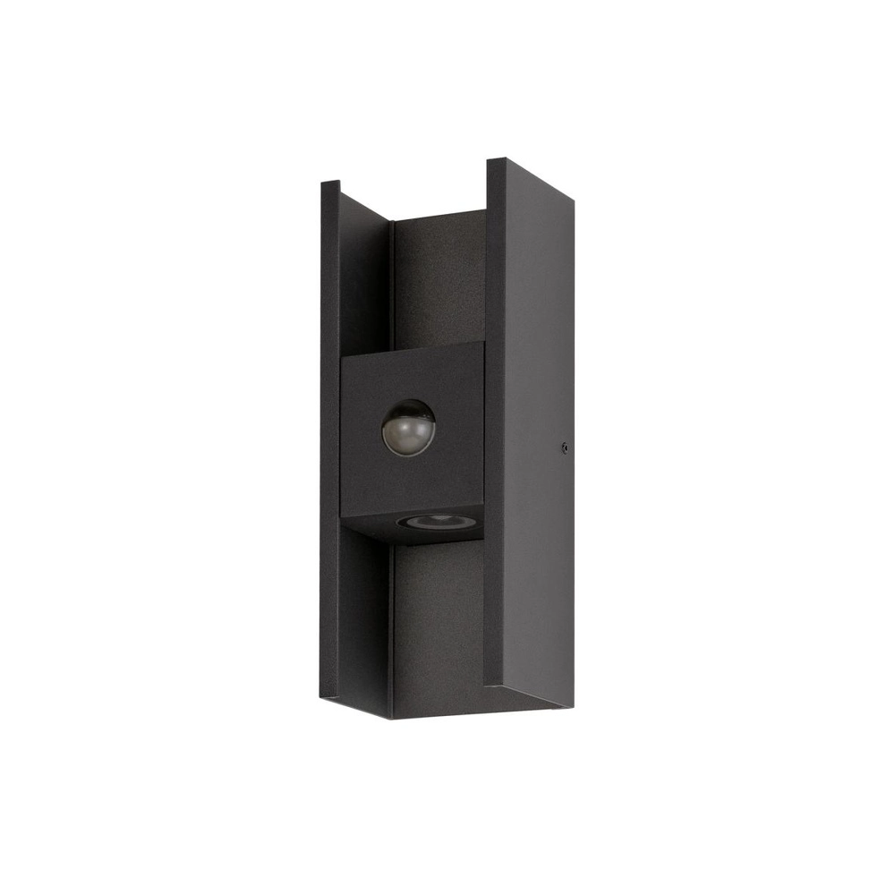 Wandspot Flatt zwart met sensor SLV 4024163306461