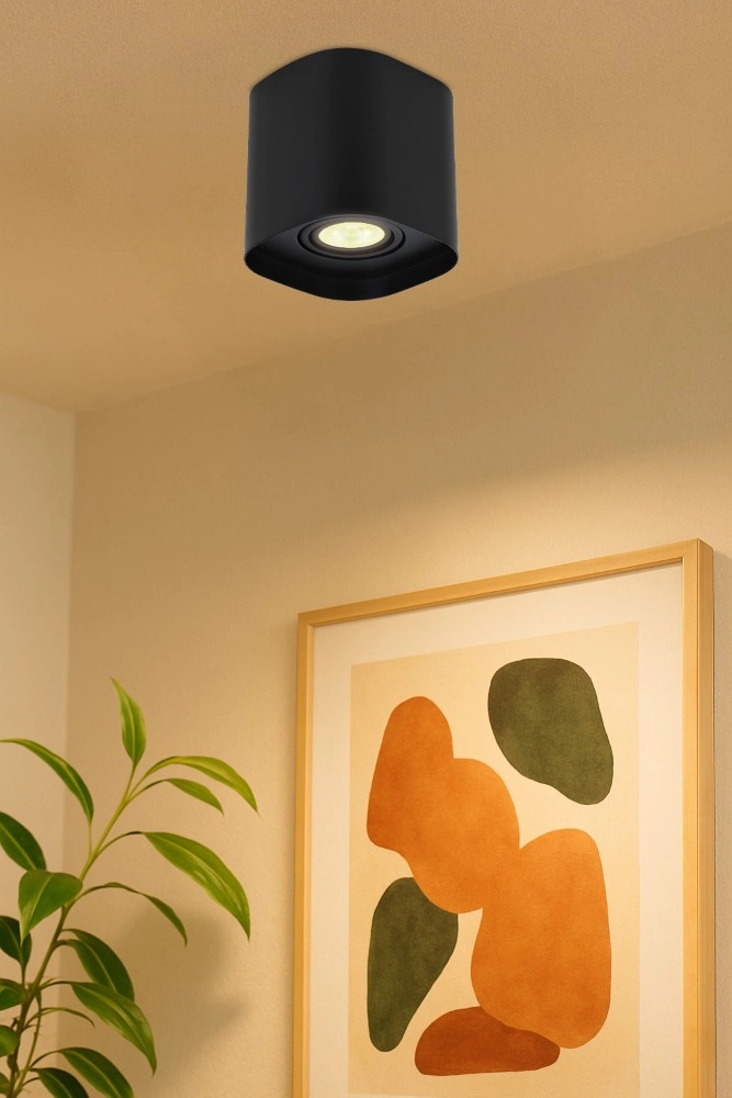 Zwarte opbouwspot Arenzano enkel Eglo 9002759310974