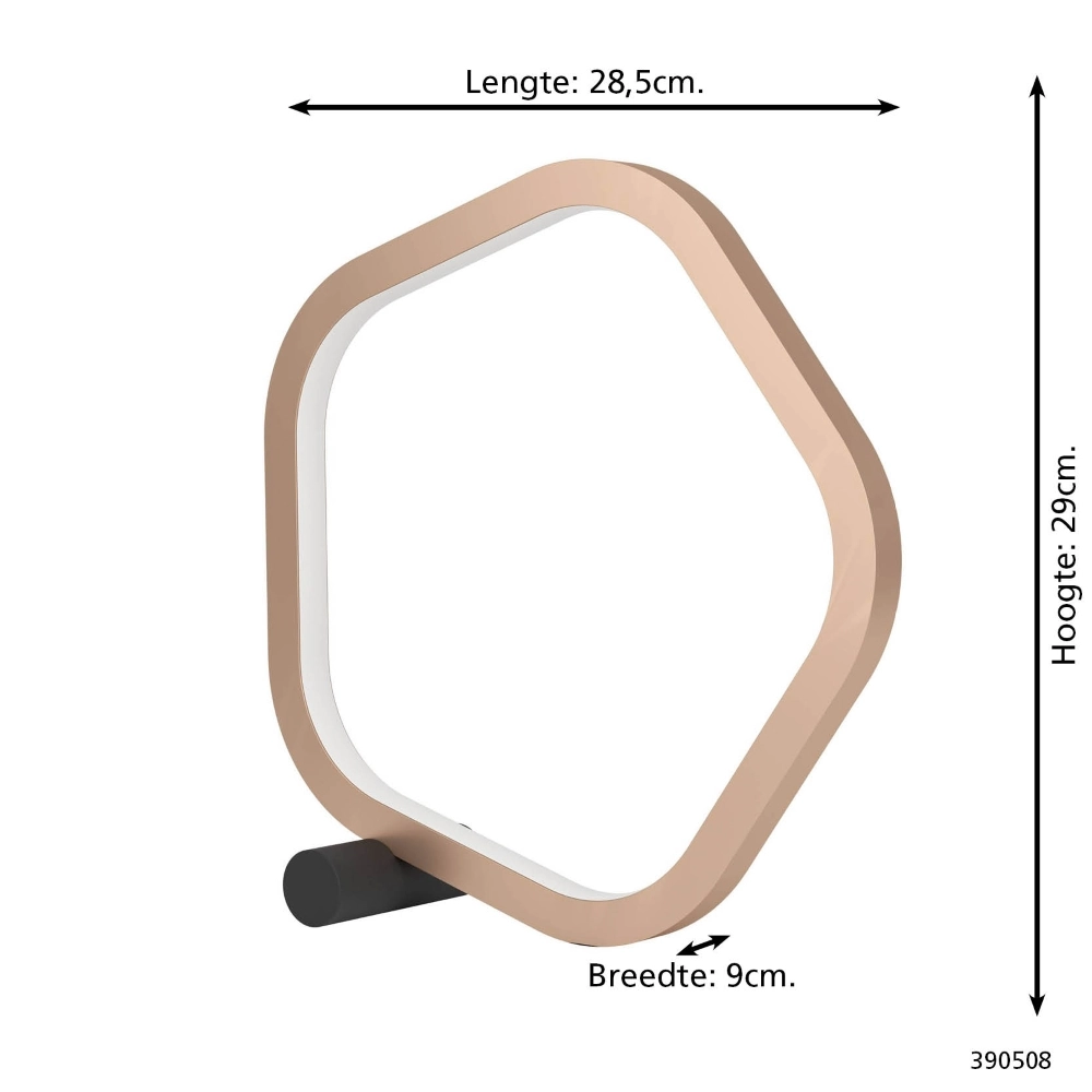 Unieke tafellamp Estrella zwart met bruin Stars of Light 9008606357765