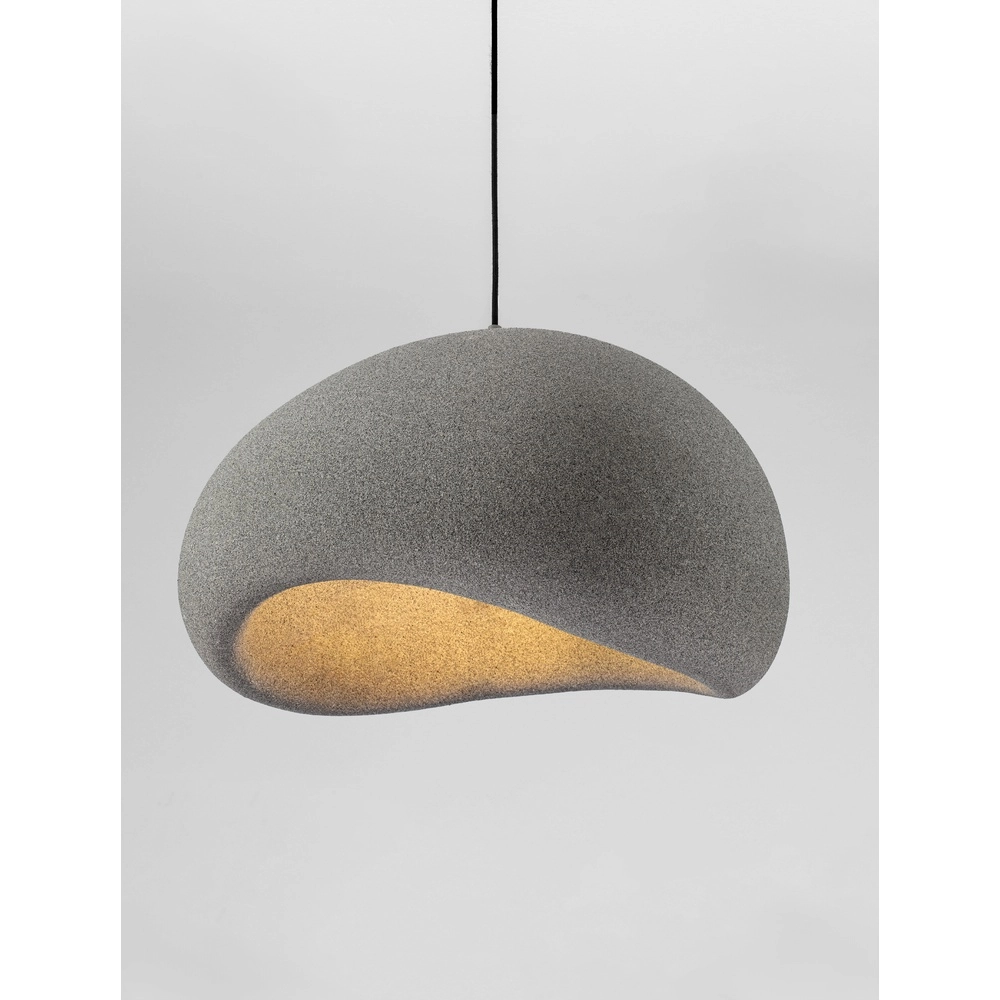 Natuurlijke hanglamp Aere grijs 60cm