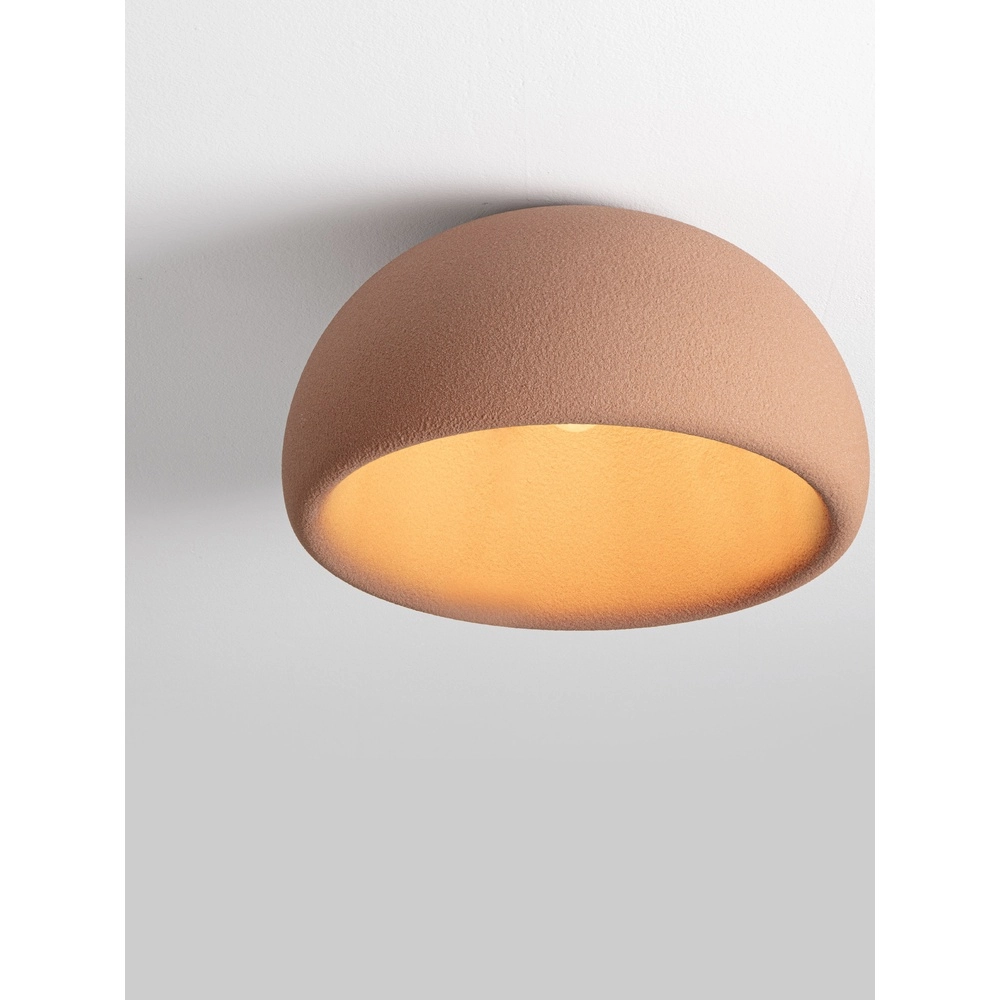 Moderne plafondlamp Davo terracotta Ø 50cm