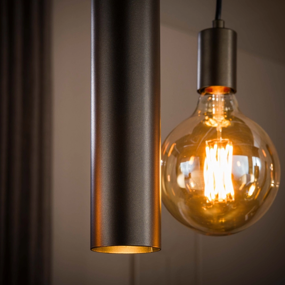 Design hanglamp Senso 7-lichts sienna bruin Lyora 8716803515024