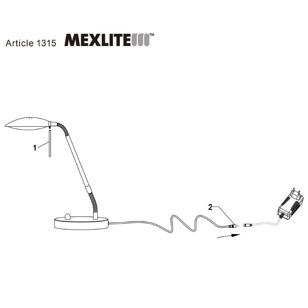Bureaulamp Mexlite Steinhauer 8712746114676