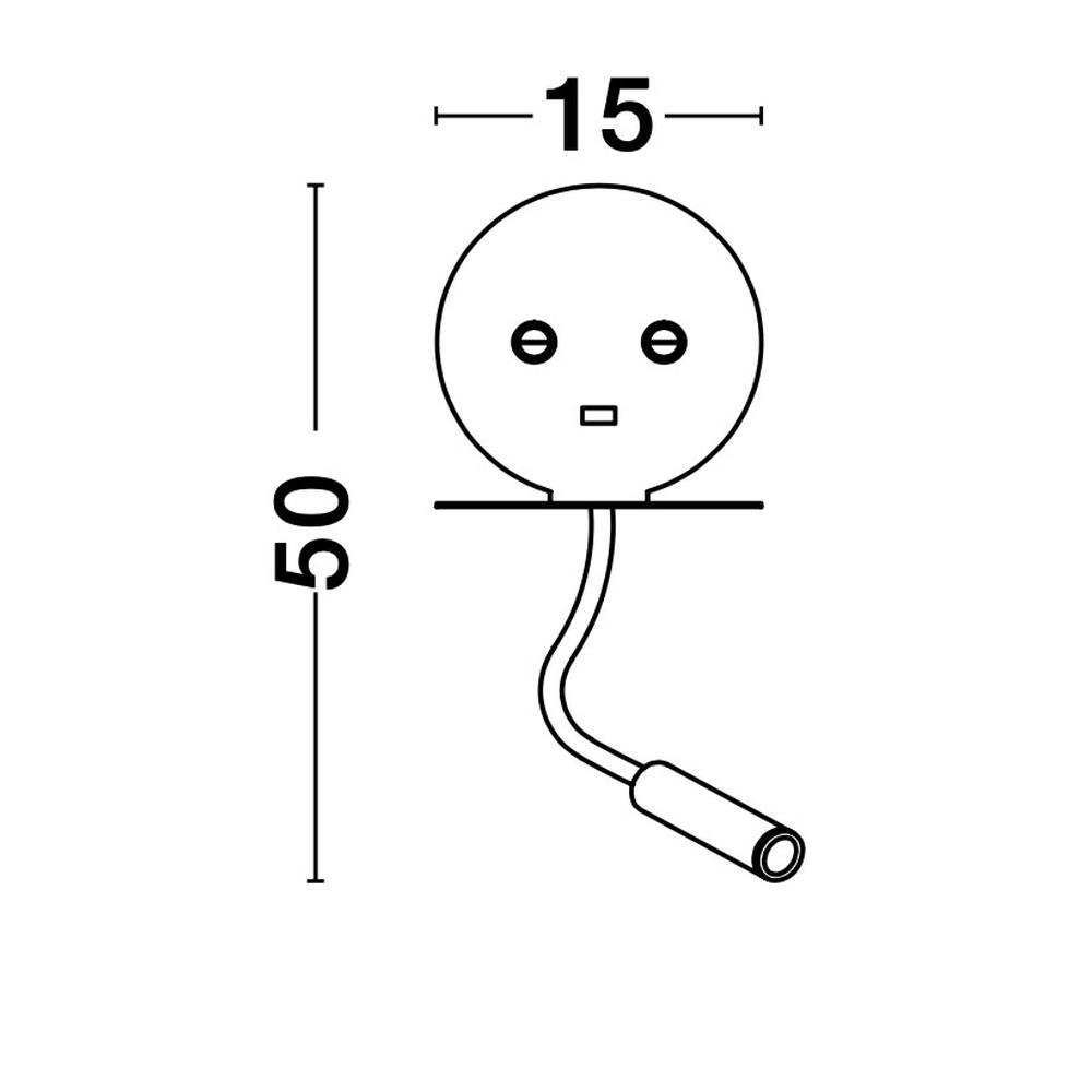 Bedlampje Eclip zwart met usb Lyora 5212017423696