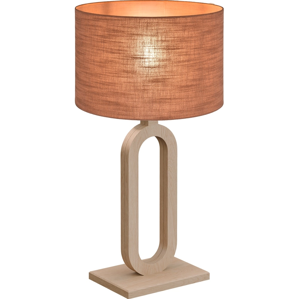 Tafellamp Sino Loop 54cm licht hout