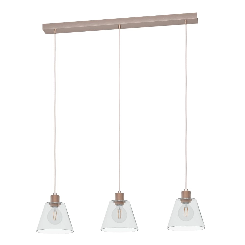Eettafel hanglamp Copley rose goud