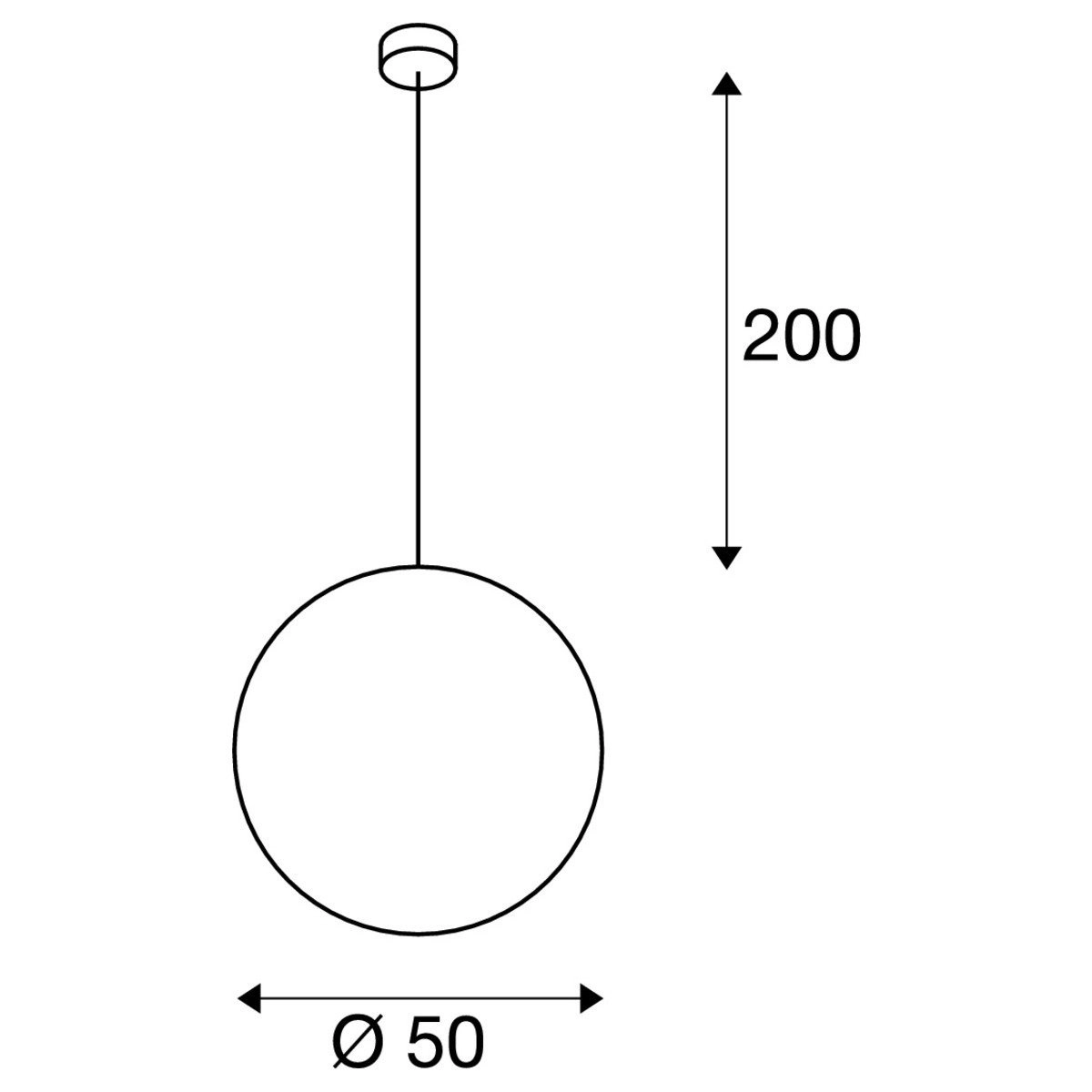 Hanglamp Rotoball 50 SLV 4024163096218