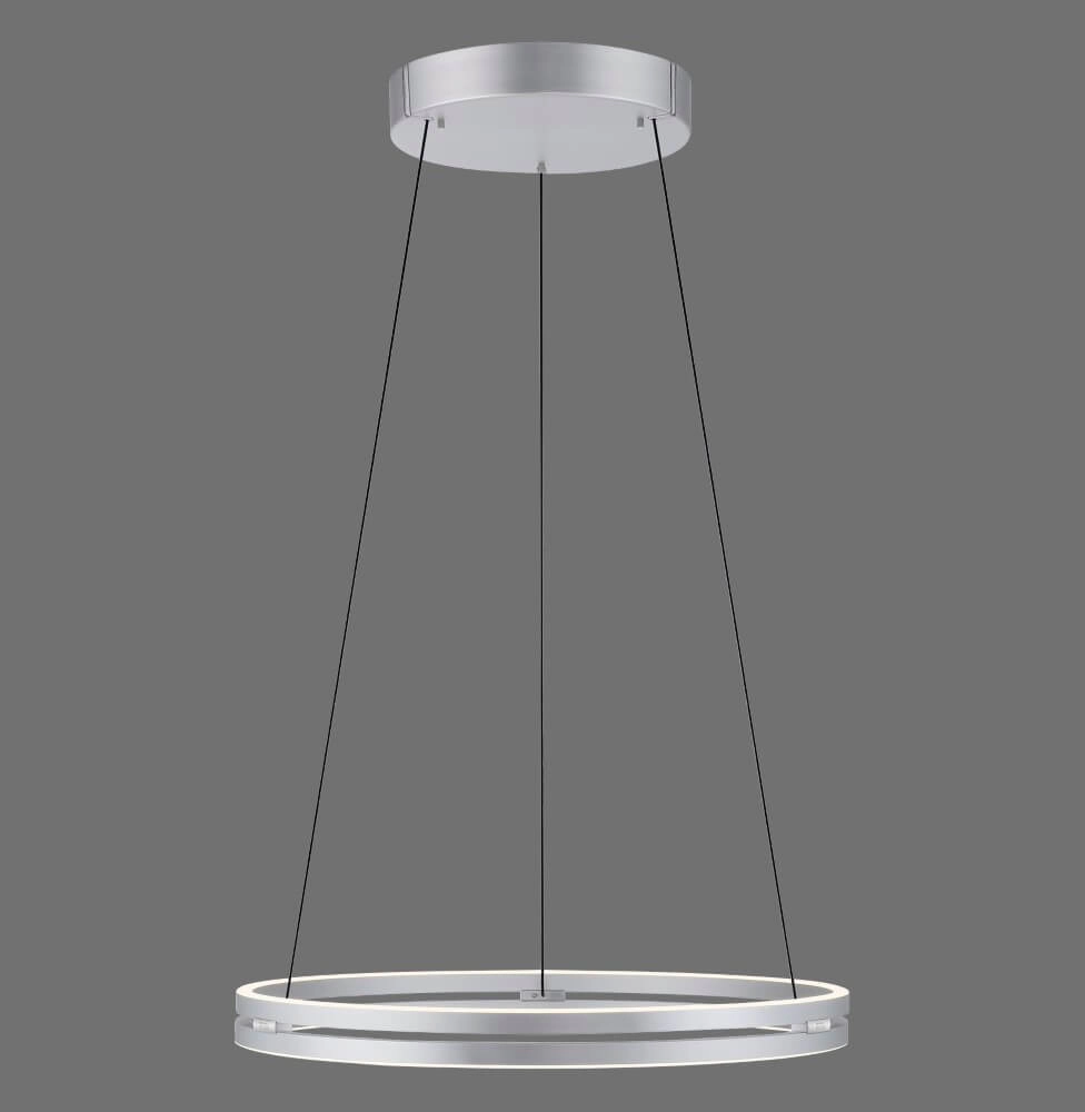 Strakke hanglamp Pure E-Loop aluminium Ø 70cm Paul Neuhaus 4012248372302