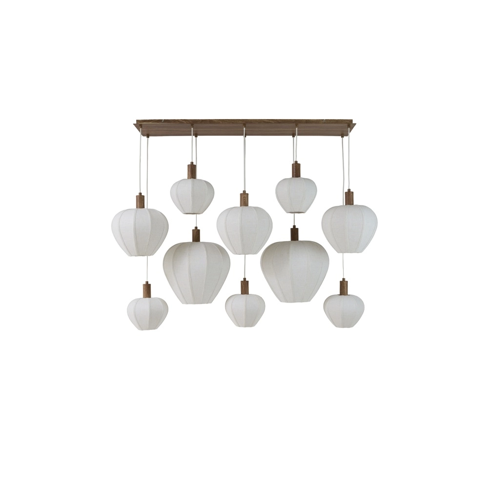 Japandi hanglamp Huxi 10-lichts Light & Living 8717807843465