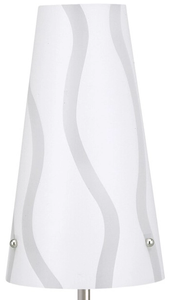 Moderne tafellamp Isi witgrijs met RVS Brilliant 4004353019630