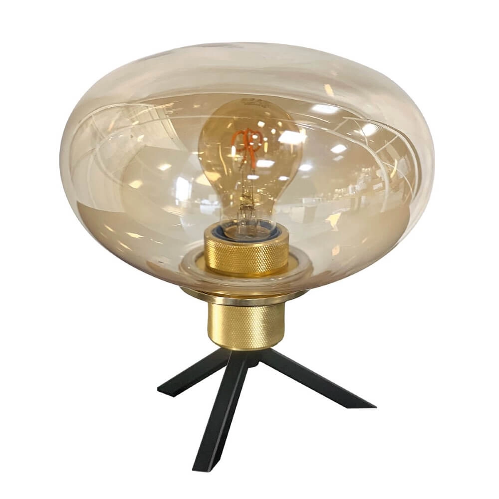 Tafellamp Reflexion Ø 22cm - met amber glas Steinhauer 8712746171006