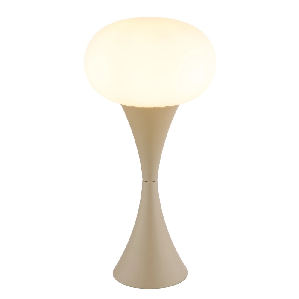 Moderne tafellamp Lula zand bruin