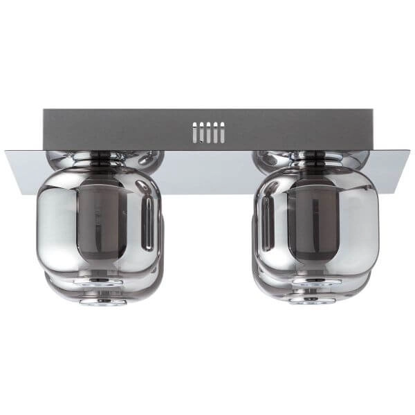 Design plafondlamp Rafa met smoke glas Brilliant 4004353379642