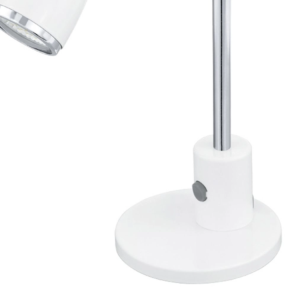 Bureaulamp Fox wit met chroom Eglo 9002759928728
