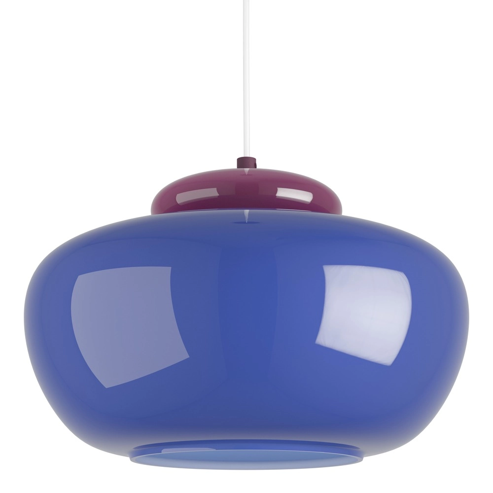 Design hanglamp Berardelli blauw met paars Ø 30cm Eglo 9008606404988