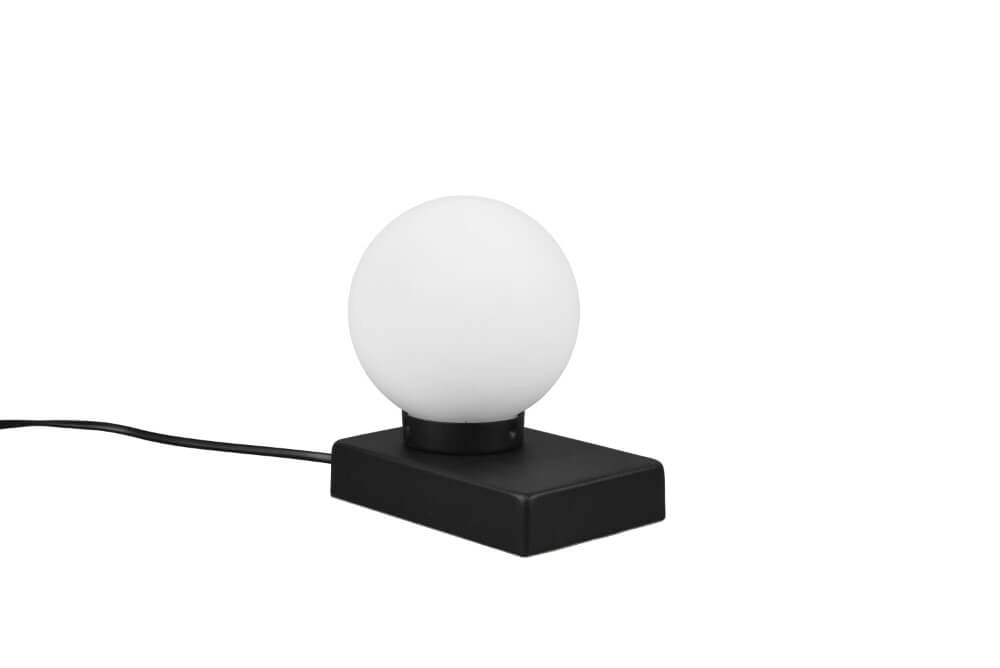 Rond tafellampje Davi ll zwart