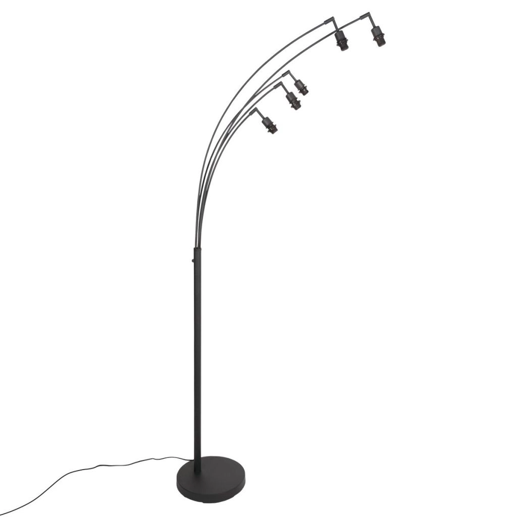 Vloerlamp 5-lichts Sumba met bamboe kappen Ø12cm Steinhauer 8712746182873