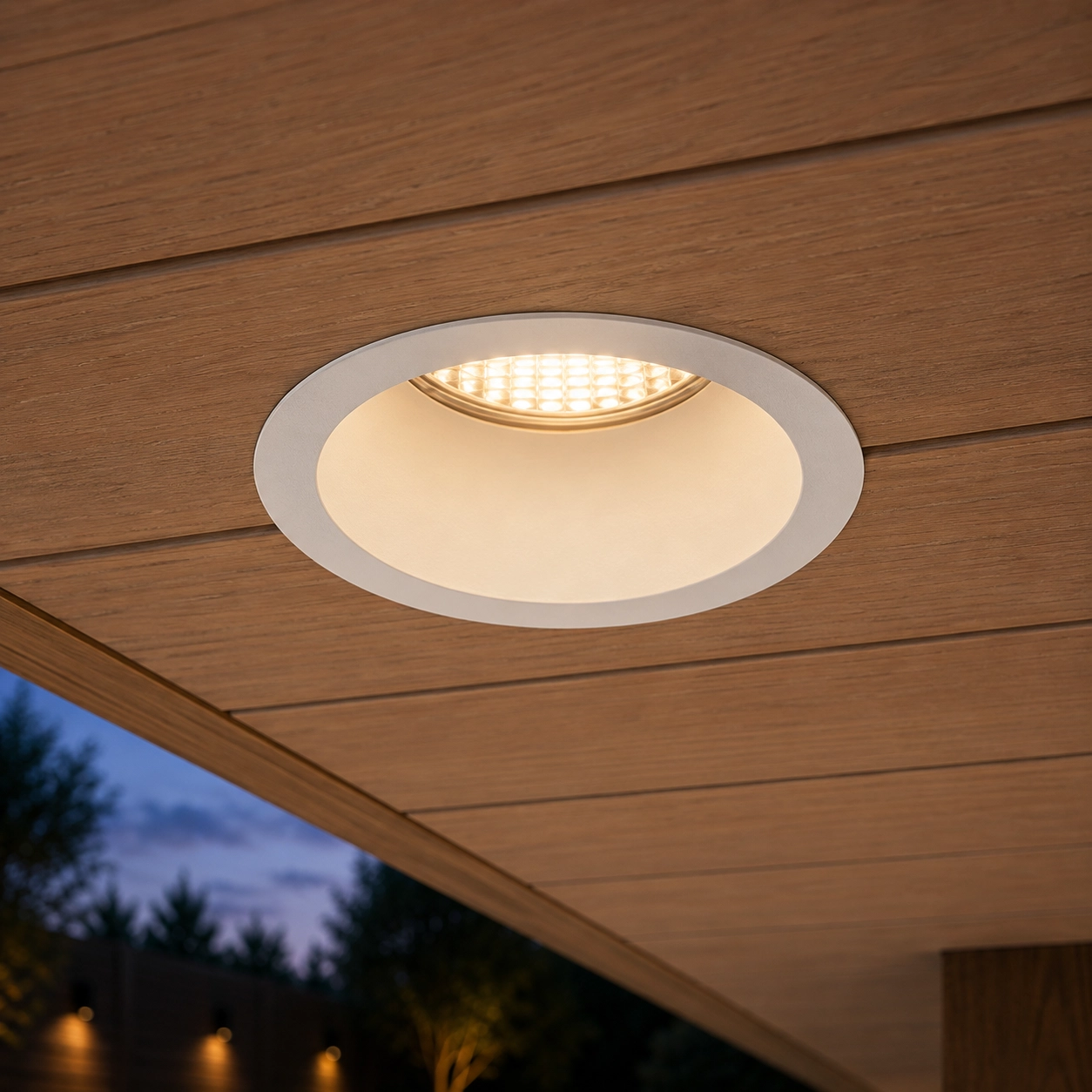 Witte inbouwspot Blade Ø 7,8cm
