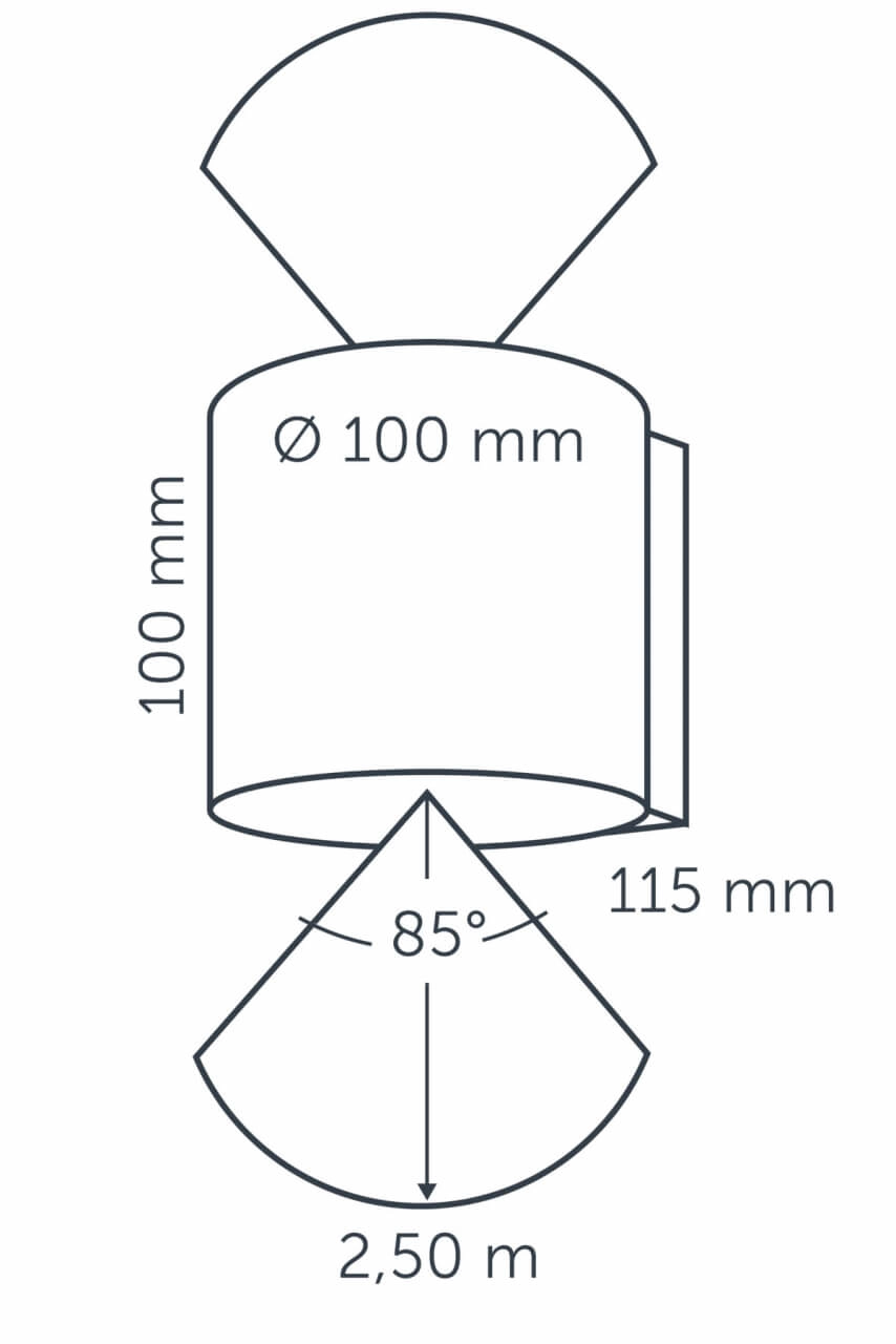 Wandspot Halo Up & Down Dark 12 volt LED In-lite 8717051004308