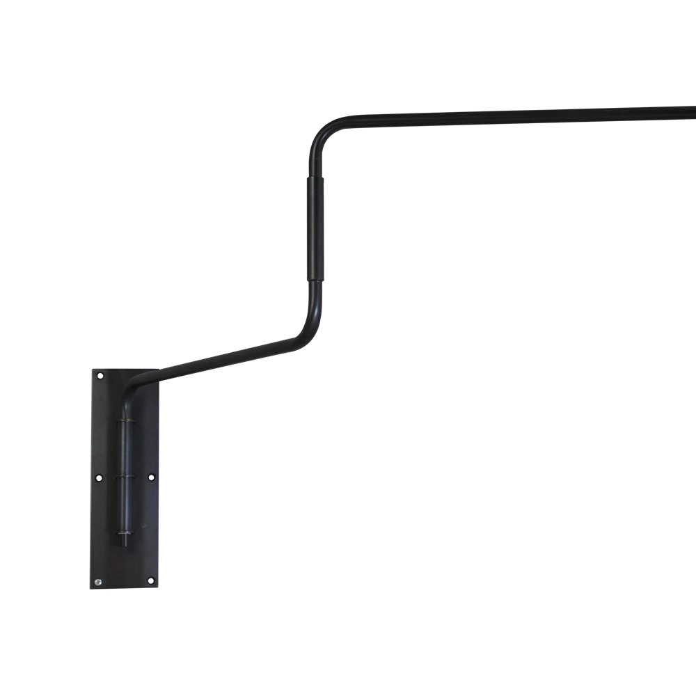 Roestbruine wandleeslamp Industria 122cm roestbruin met zwart Masterlight 8718121235912